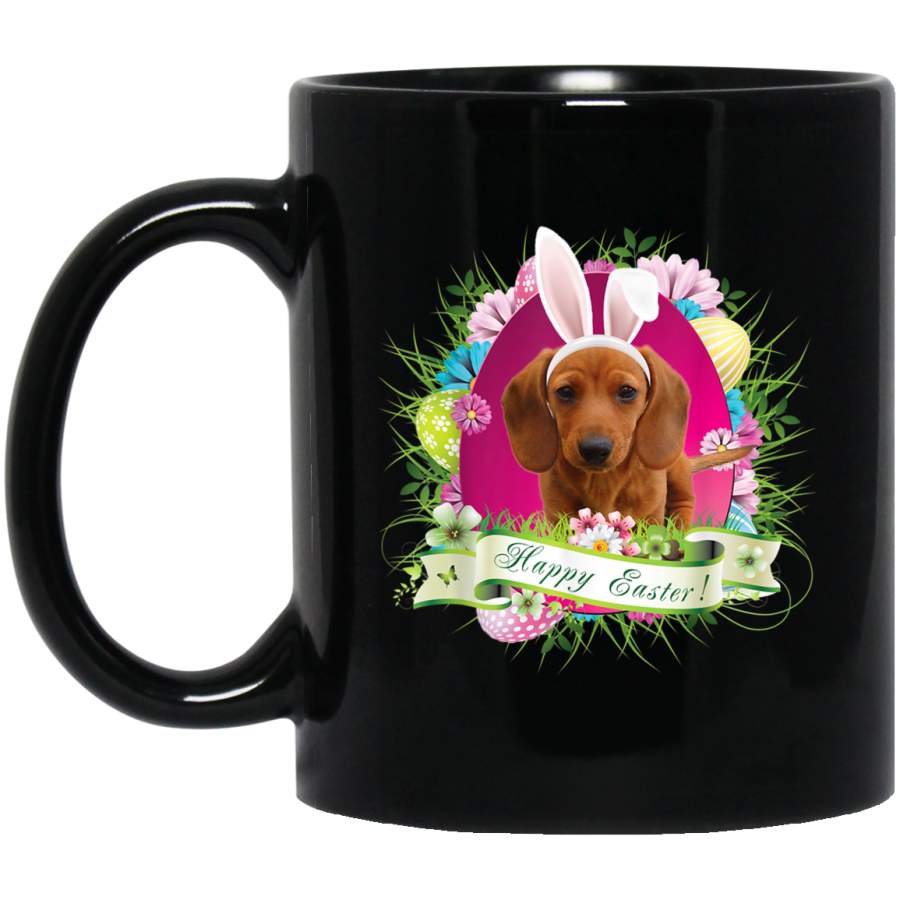 Bunny Dachshund Dog Happy Easter Day Lover Egg Hunt Lovely Mug