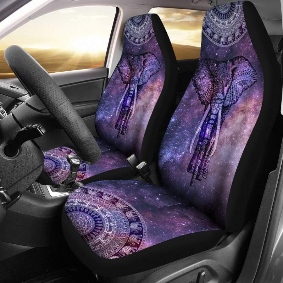 Neon Elephant Car Seat Covers