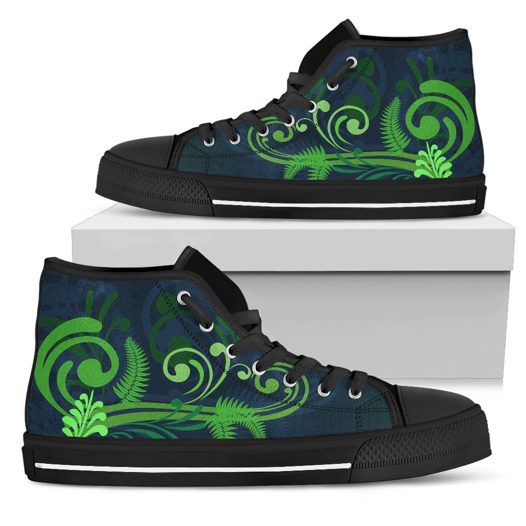 Silver Fern High Top Shoes Green K4