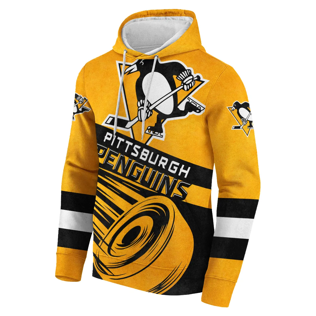 Ice Hockey Puck Pittsburgh Penguins National Hockey League All Over Prints Blnhl020924Pphd  Hoodie