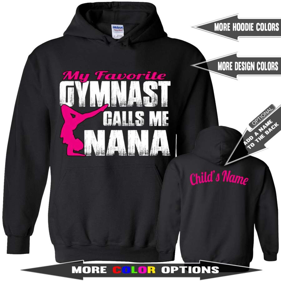 My Favorite Gymnast Calls Me Nana Gymnastics Nana Hoodie