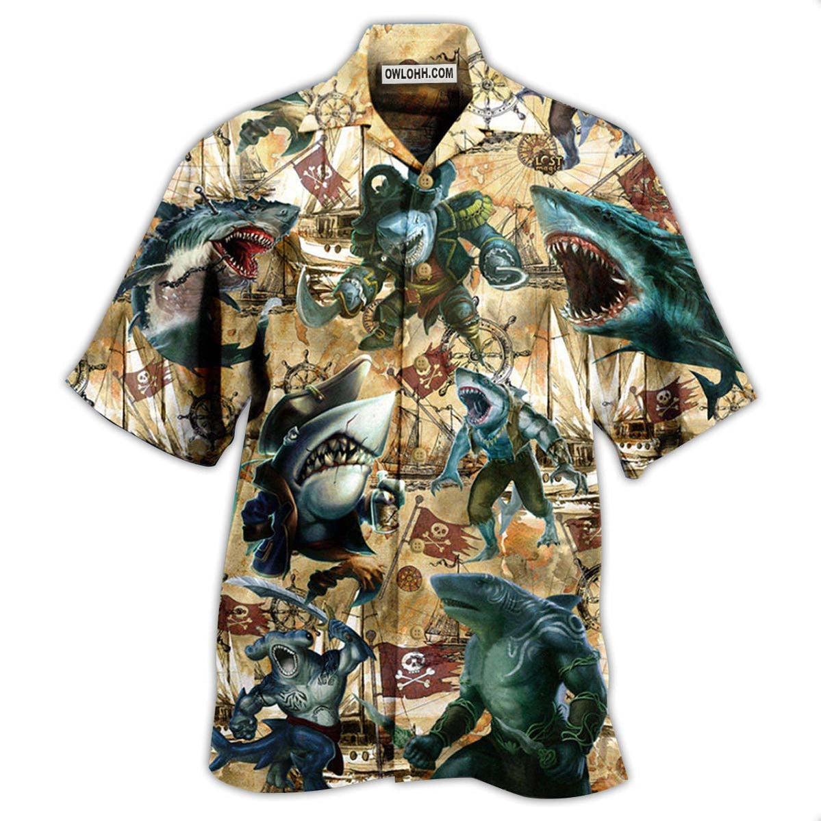 Shark Be Jawsome Be A Shark – Hawaiian Shirt  – Owl Ohh