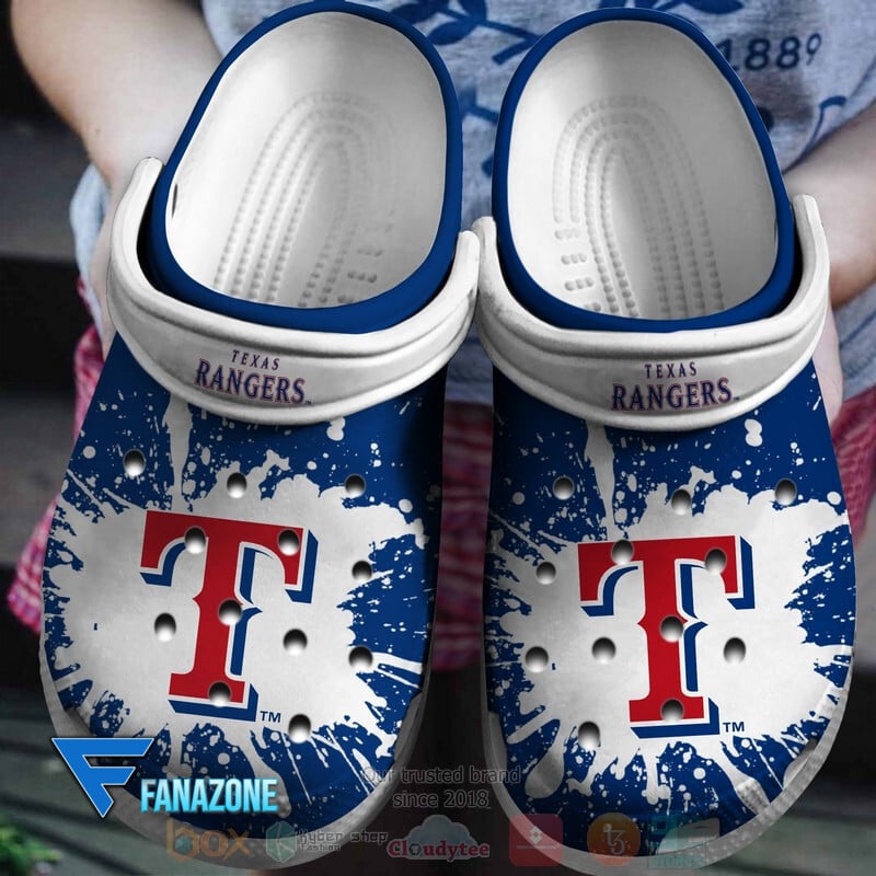 Texas Rangers MLB Sport Crocs Clogs Crocband Shoes Comfortable For Men Women and Kids