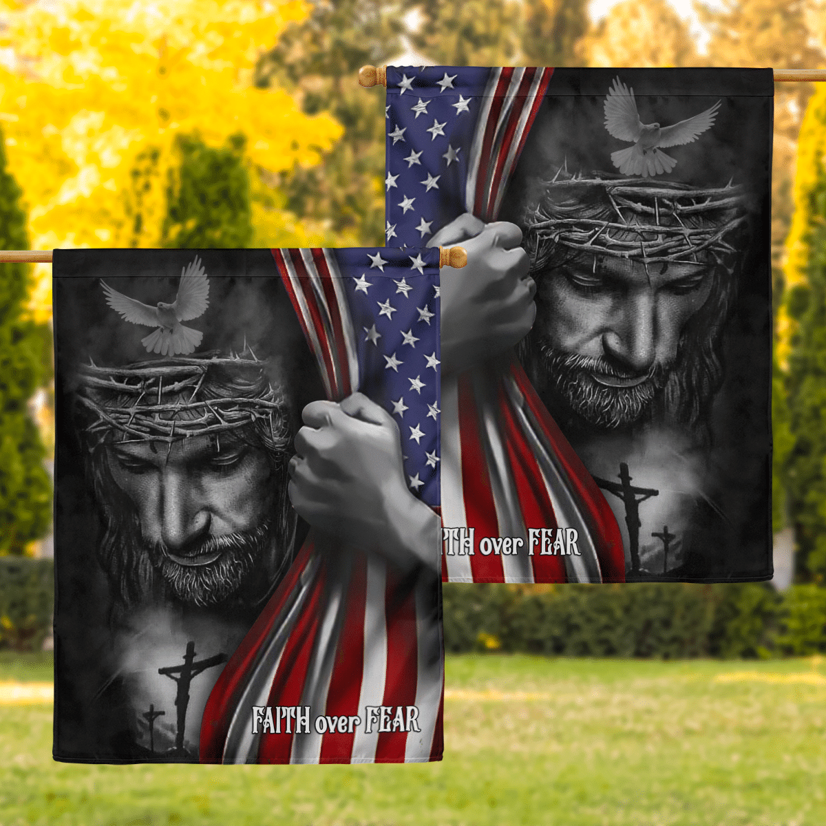 Jesus – Don’T Be Afraid God Christs Christians Flags Quilts Blankets Canvas Posters Puzzles