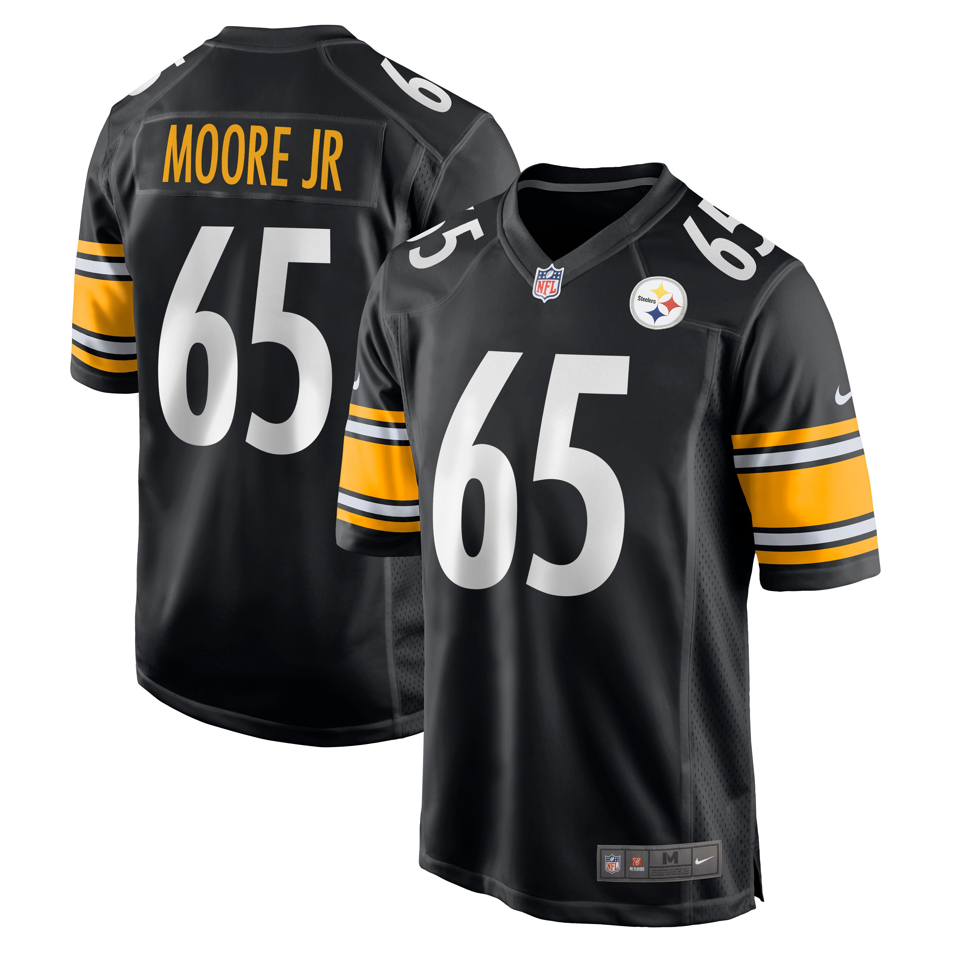 Men’s Pittsburgh Steelers Dan Moore Jr. Black Game Jersey