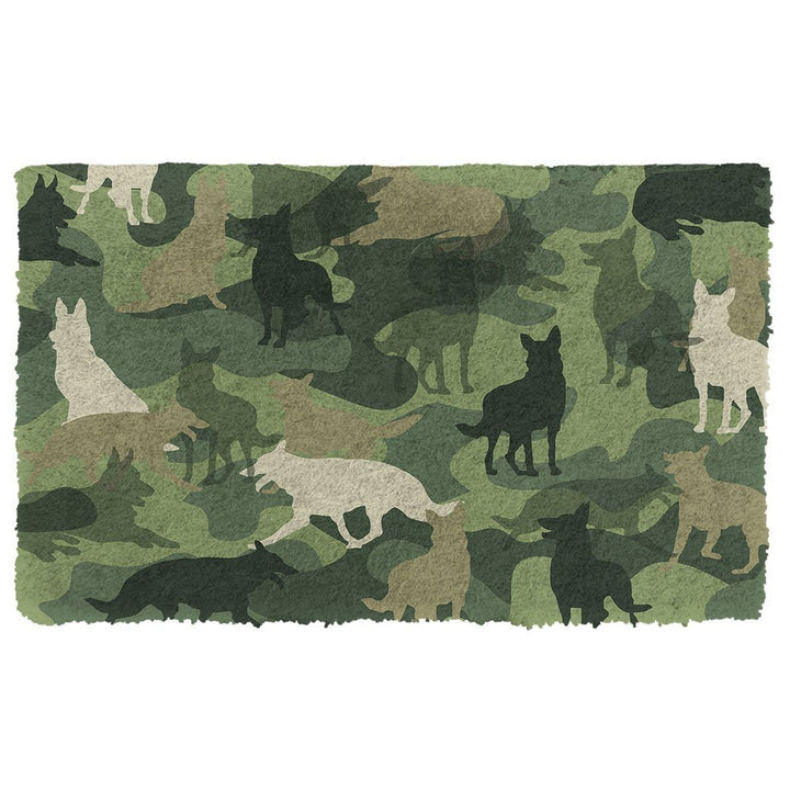 Waybackapparel German Shepherd Camo 3D Doormat