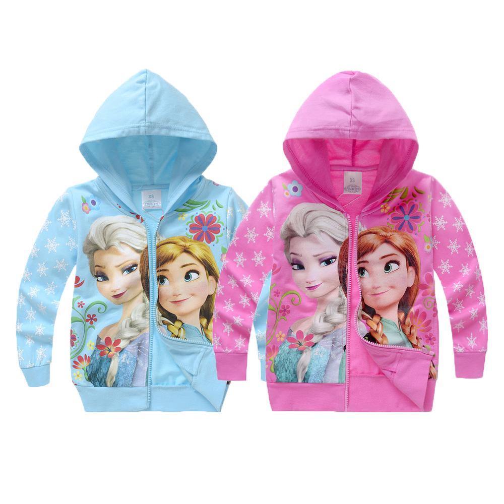 Anna Elsa Hoodies Girls Kid Toddler Sweatshirt Birthday Gift Clothing