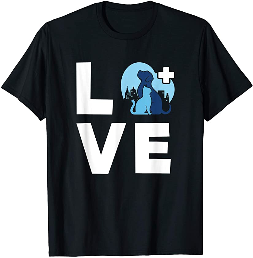 Vet Tech Love Animal Veterinary Veterinarian Technician Gift T-Shirt