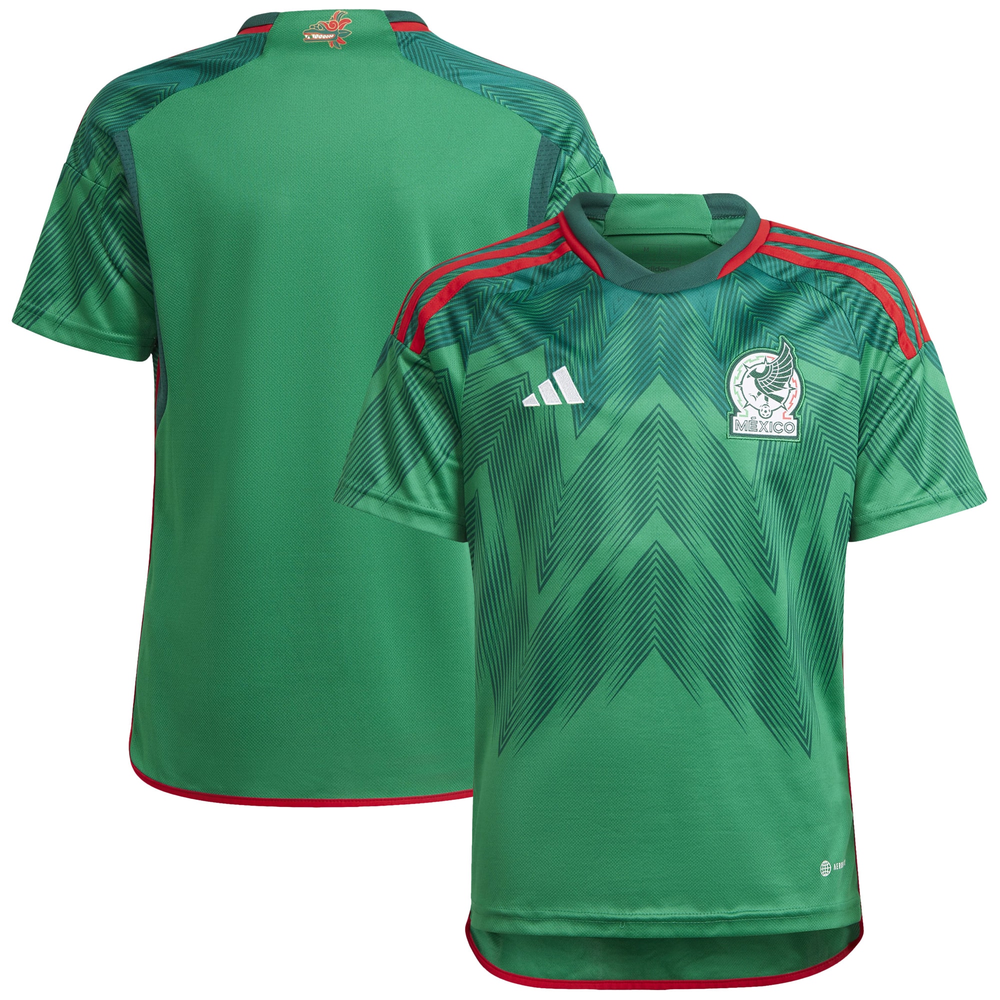 Mexico National Team Youth 2022/23 Home Blank Replica Jersey – Green