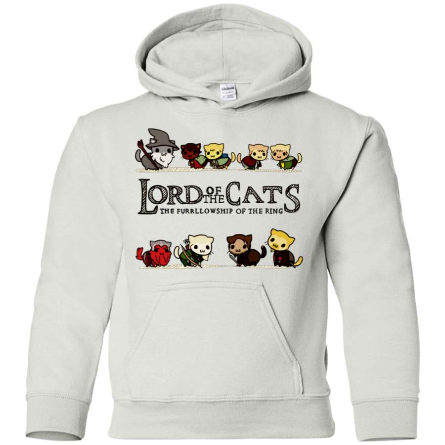 AGR The Lord of the Cats, The Furrlowship of the Ring Youth Pullover Hoodie