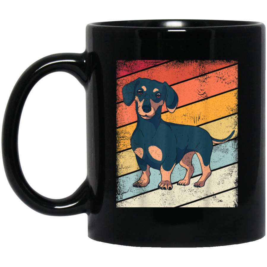 Vintage Dachshund Retro Graphic Gift Kids Youth Mug