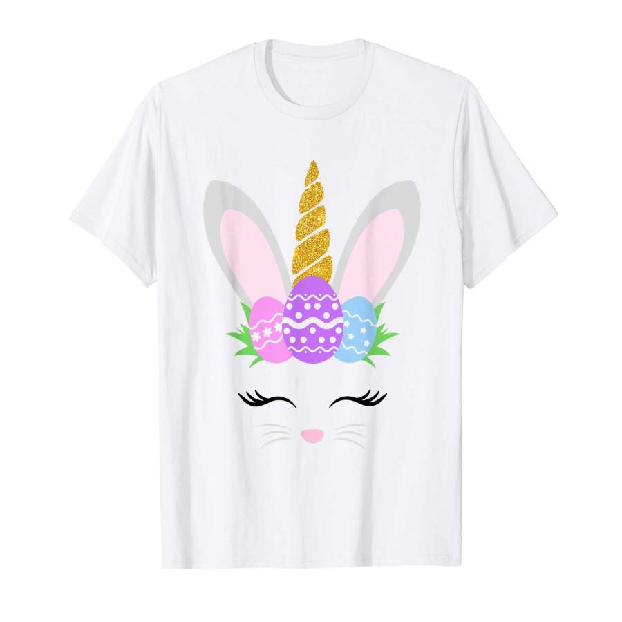 Unicorn Easter T-Shirt, Girl Easter Bunny bunnicorn gifts