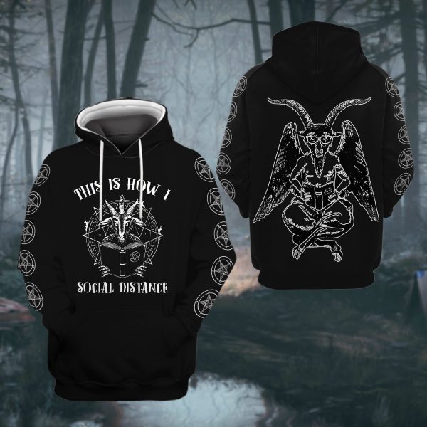 This Is How I Social Distance Satan Hoodie Hn