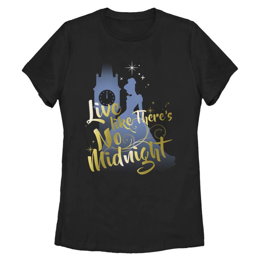 Cinderella Women’s Live Like No Midnight  T Shirt