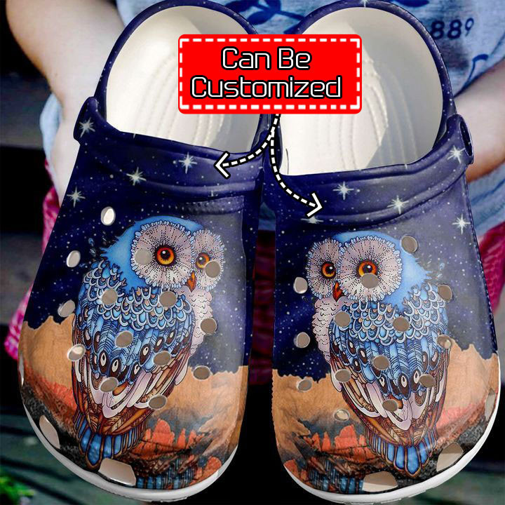 Animal – Personalized Owl Night Clogs Shoes For Men And Women