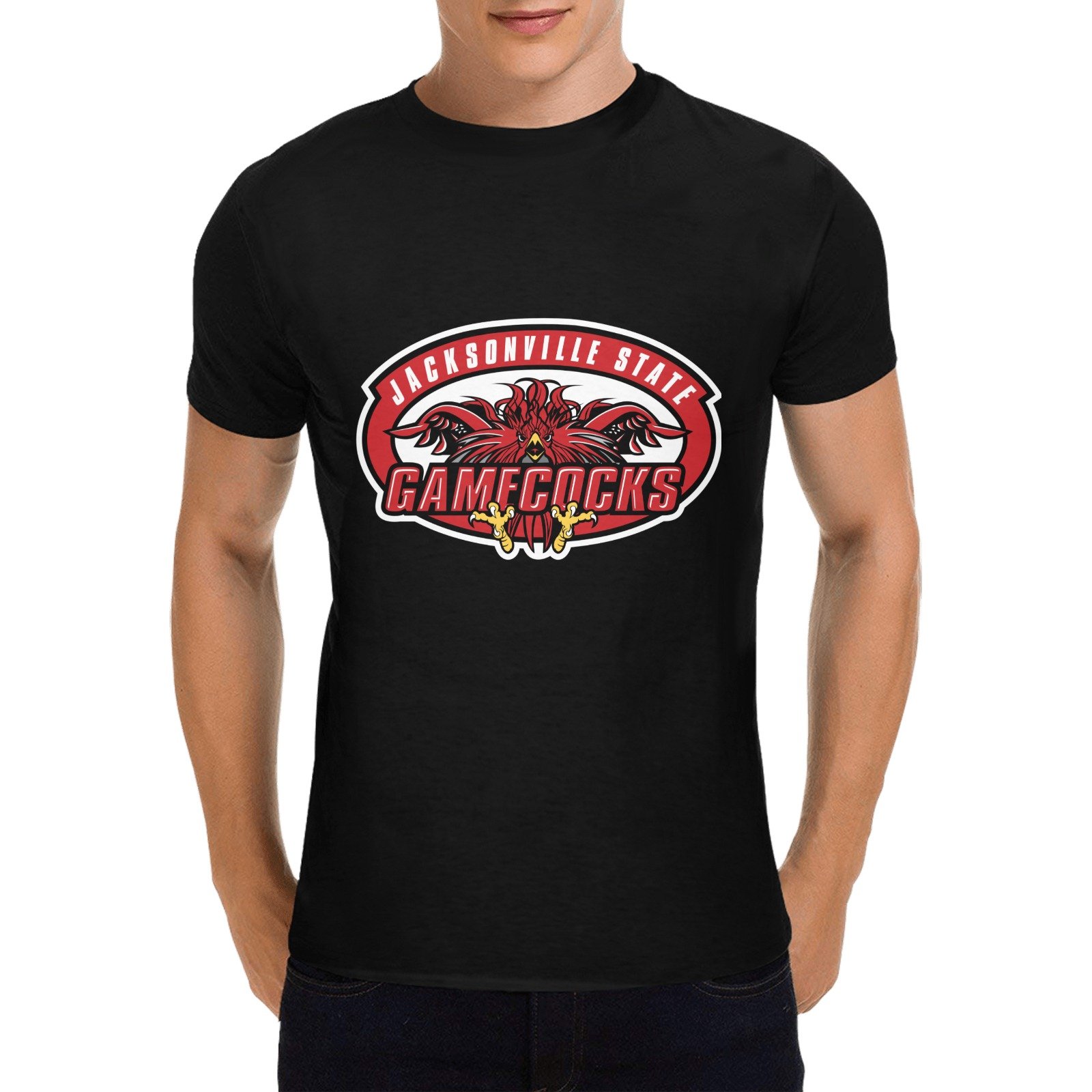 Jacksonville State Gamecocks Men’S Heavy Cotton T-Shirt – Fit Fit Apparel