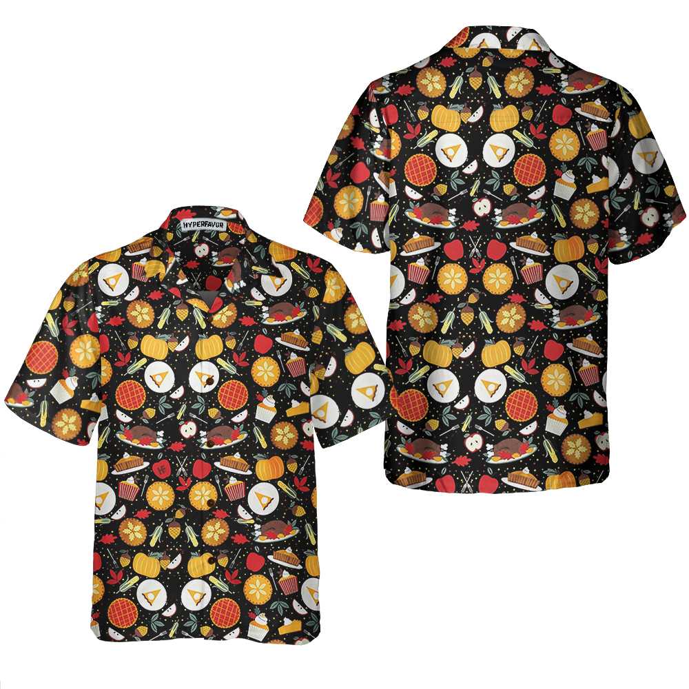 Thanksgiving Autumn Vibe Hawaii Hawaii Shirt With Pattern Ha79084