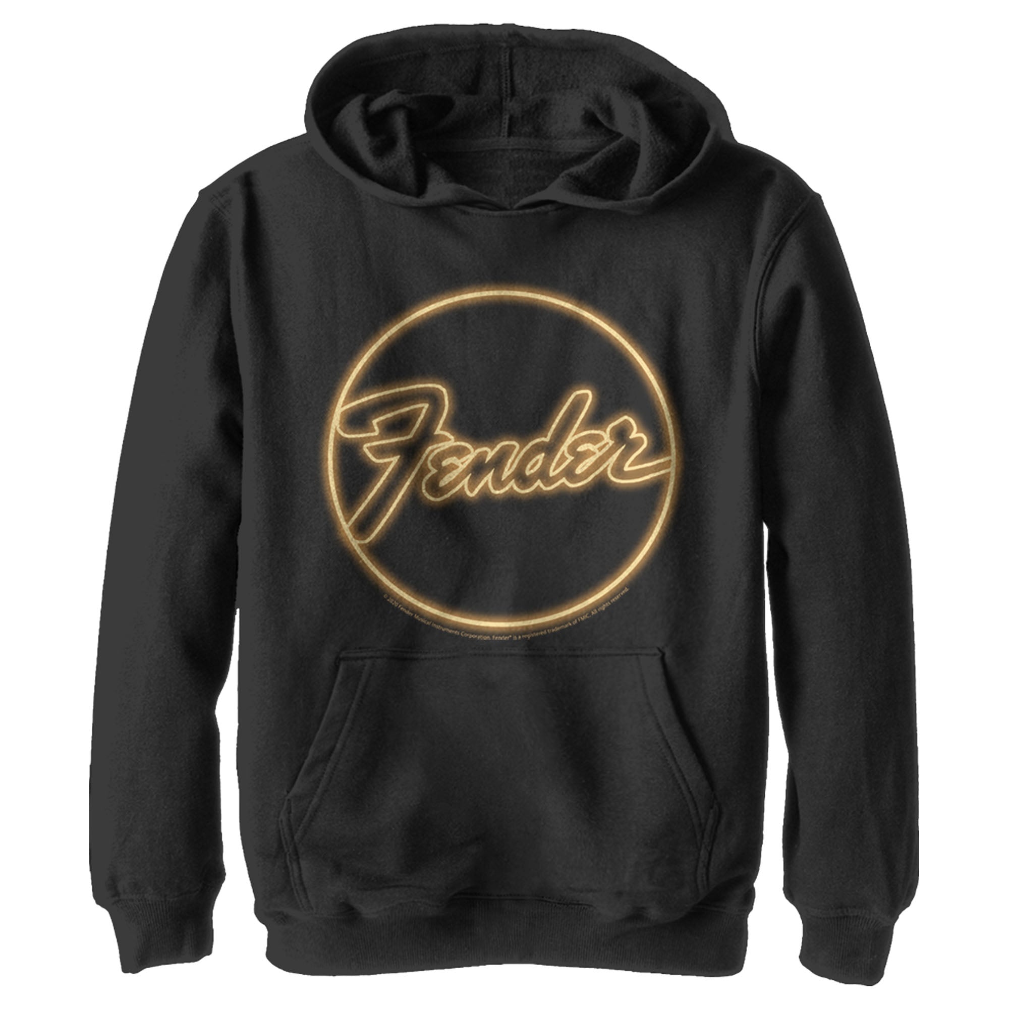 Boy’S Fender Neon Logo Pull Over Hoodie