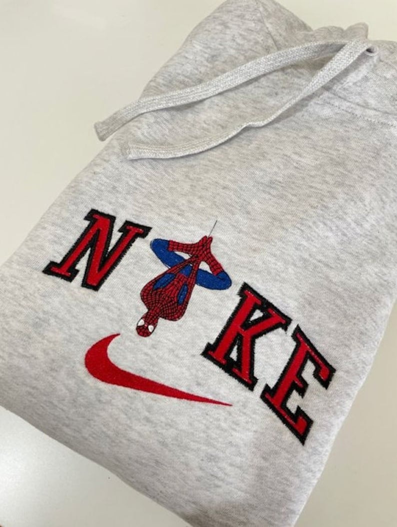 Trendy Spiderman Embroidered Sweatshirt, Hoodie Embroidered T-Shirt Sweatshirt Hoodie