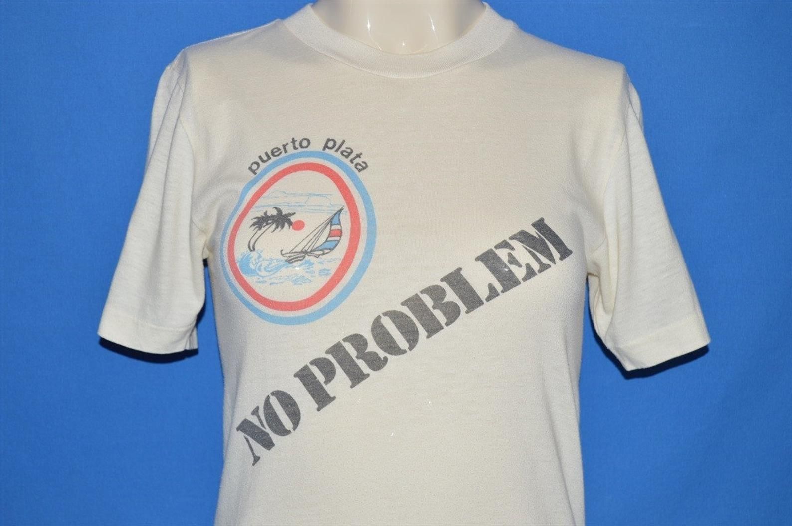 80S Puerto Plata No Problem Sunset T-Shirt Extra