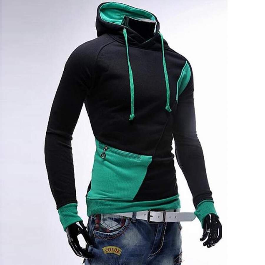 T-Bird Hoodies Men 2018 New Patchwork Fashion Hoodie Hip Hop Sweatshirt Streetwear Autumn Brand Male Slim Fit Pullover Hoody XXL