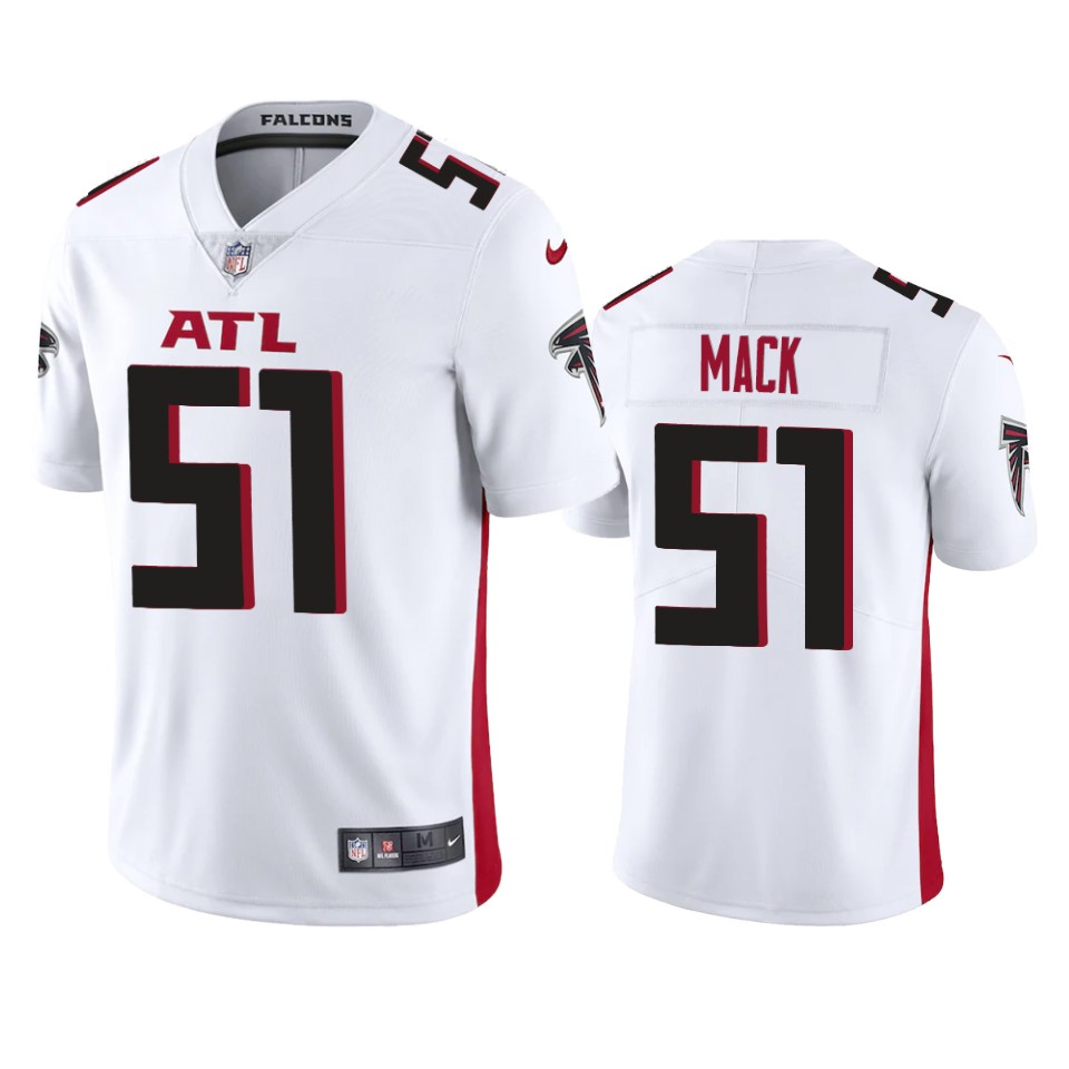 Atlanta Falcons Alex Mack White 2020 Vapor Limited Jersey – Mens