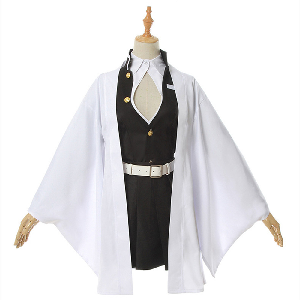 Anime Demon Slayer Kimetsu no Yaiba Mitsuri Kanroji Kisatsutai Kimono Halloween Clothes Cosplay Costume For Adult Kids alx