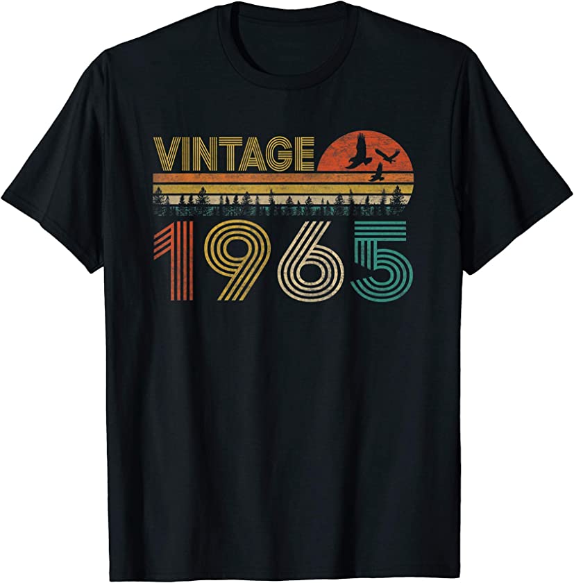 56 Years Old Gifts Vintage Retro 1965 Birthday 56th Birthday T-Shirt