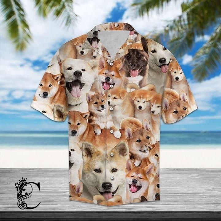 Beach Shirt Get Here Akita Awesome Hawaiian Shirt- Chillicothemall