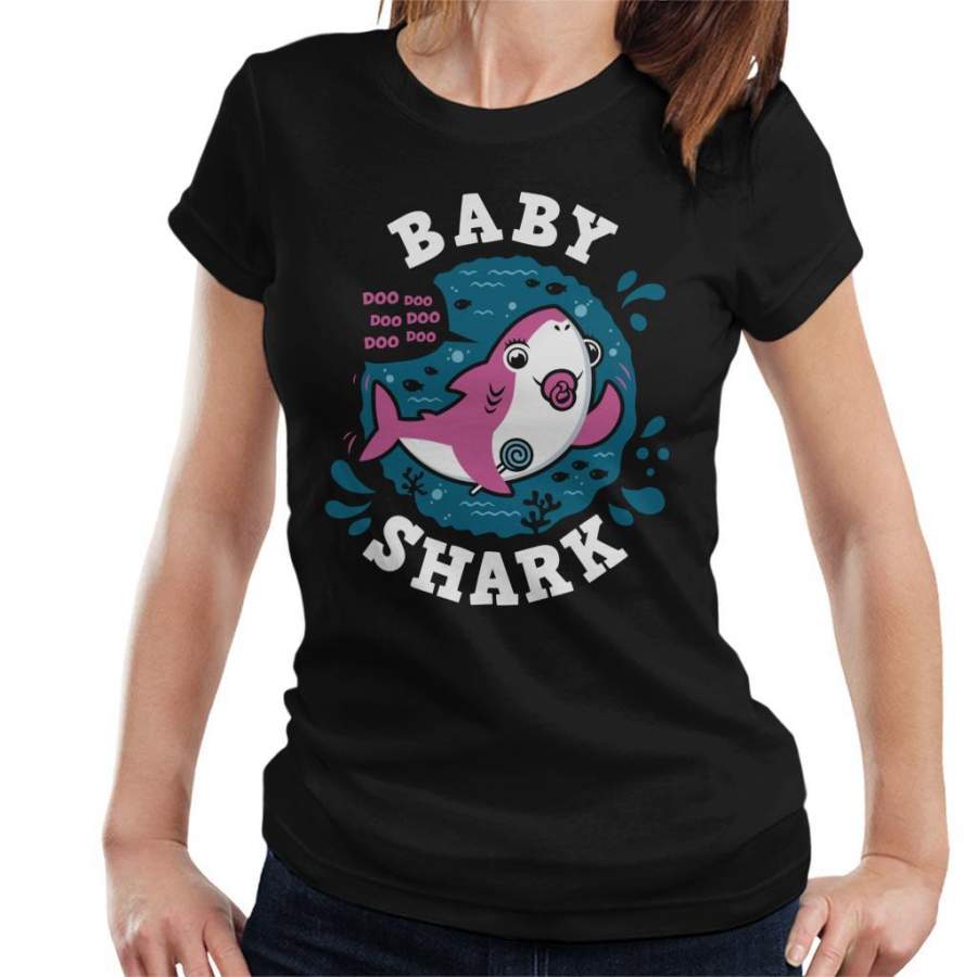 Baby Shark Family Girl Pacifier Women’s T-Shirt