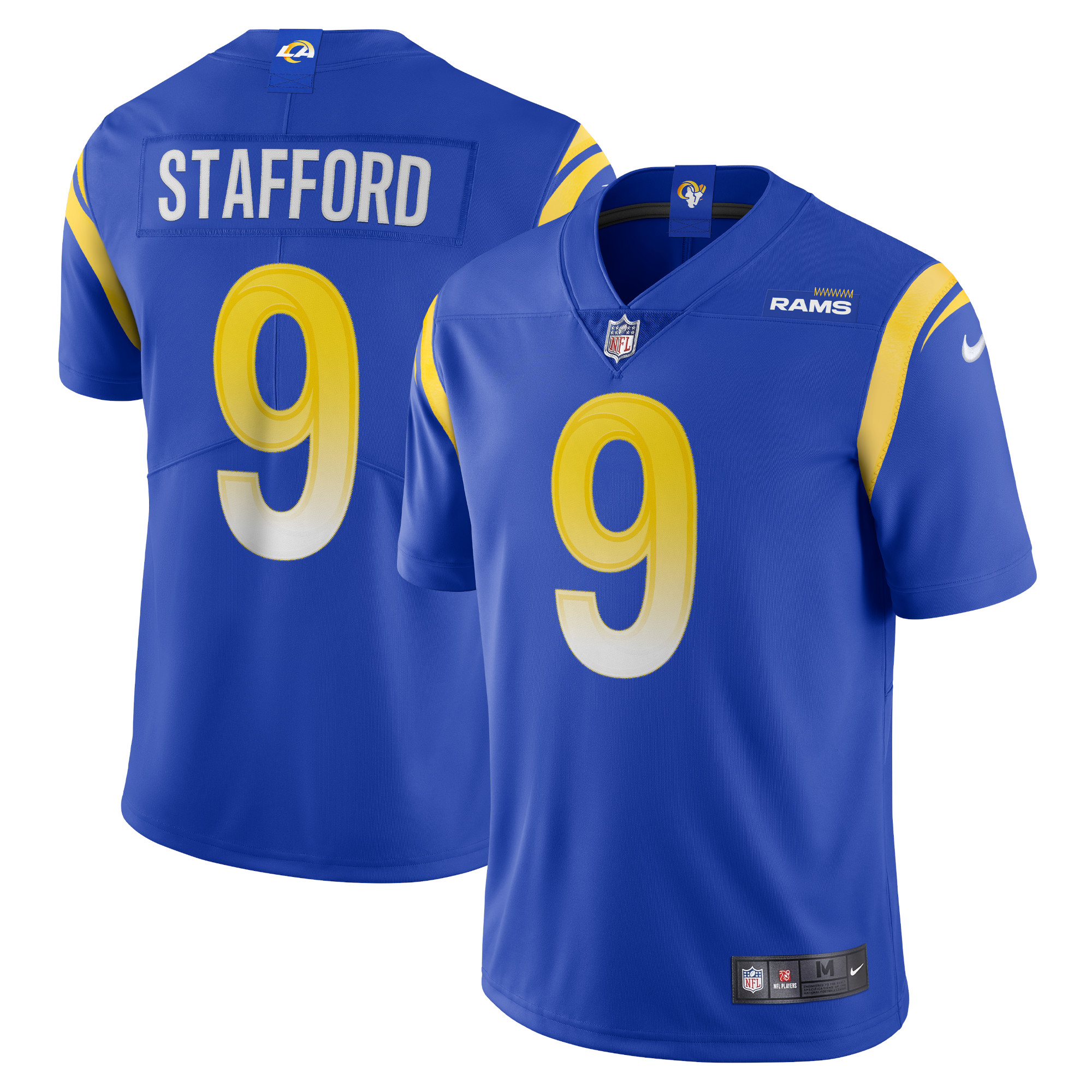 Men’s Los Angeles Rams Matthew Stafford Royal Vapor Limited Jersey