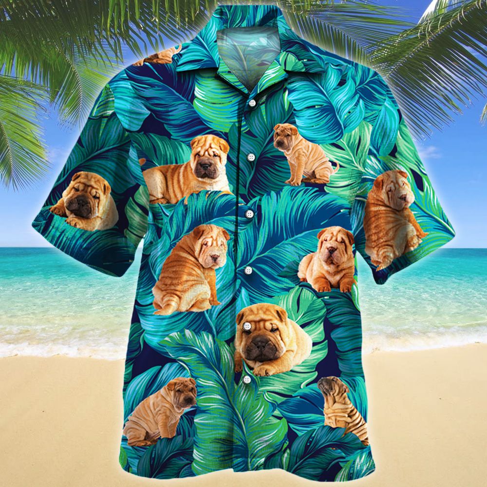 Shar Pei Dog Lovers Gift Hawaiian Shirt For Aloha Ha15178