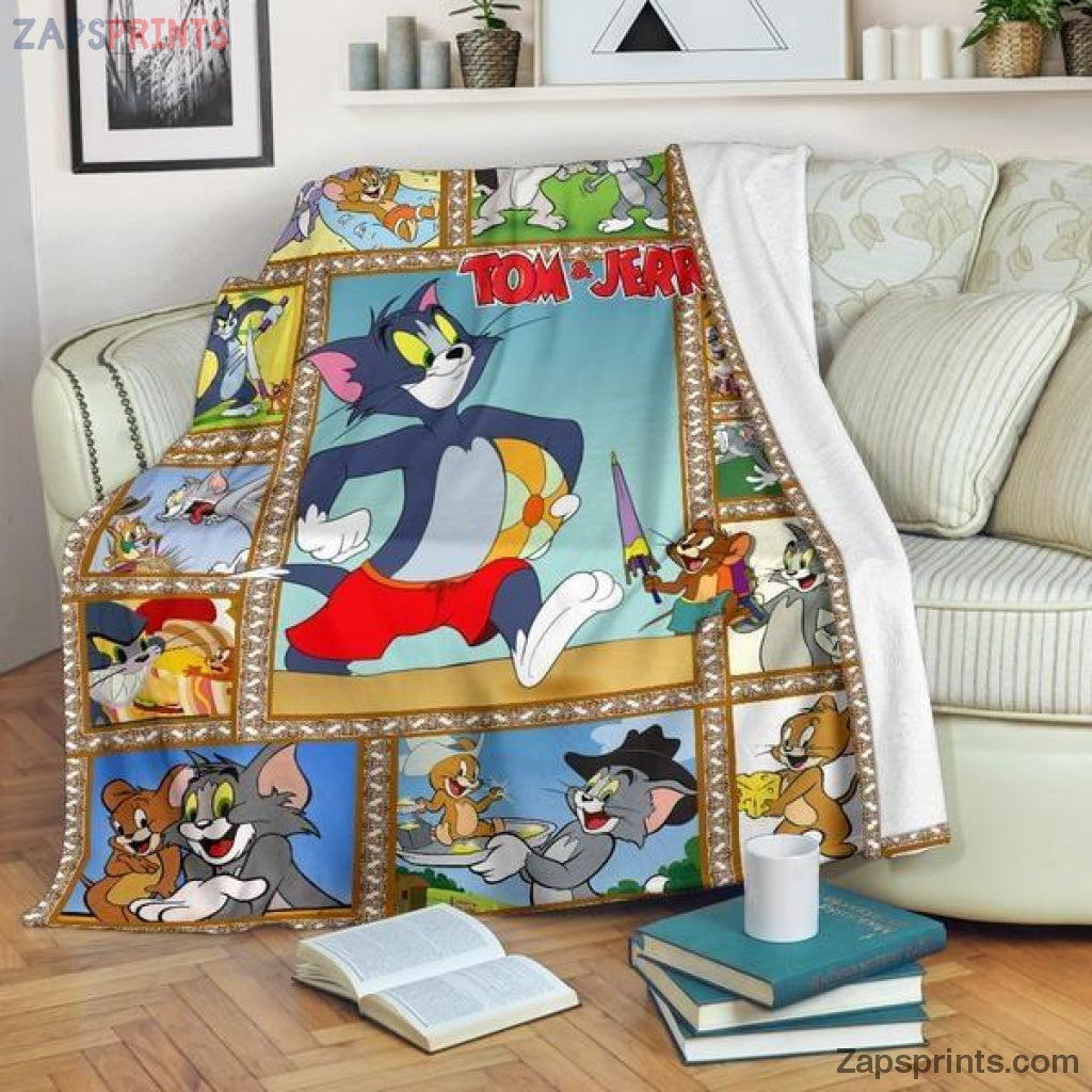 Tom And Jerry Movie Scene 3D Blanket