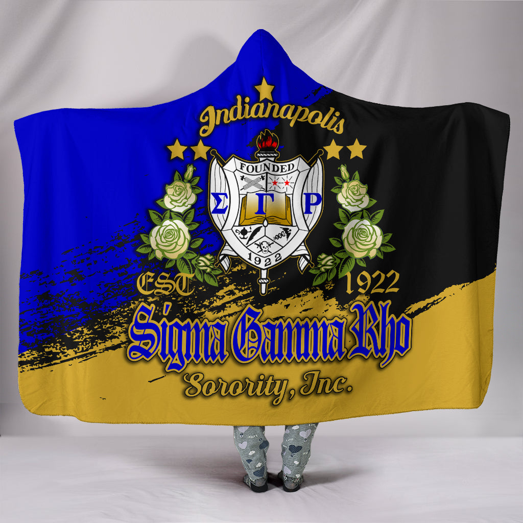 Sigma Gamma Rho Hooded Blanket Paint Style A31