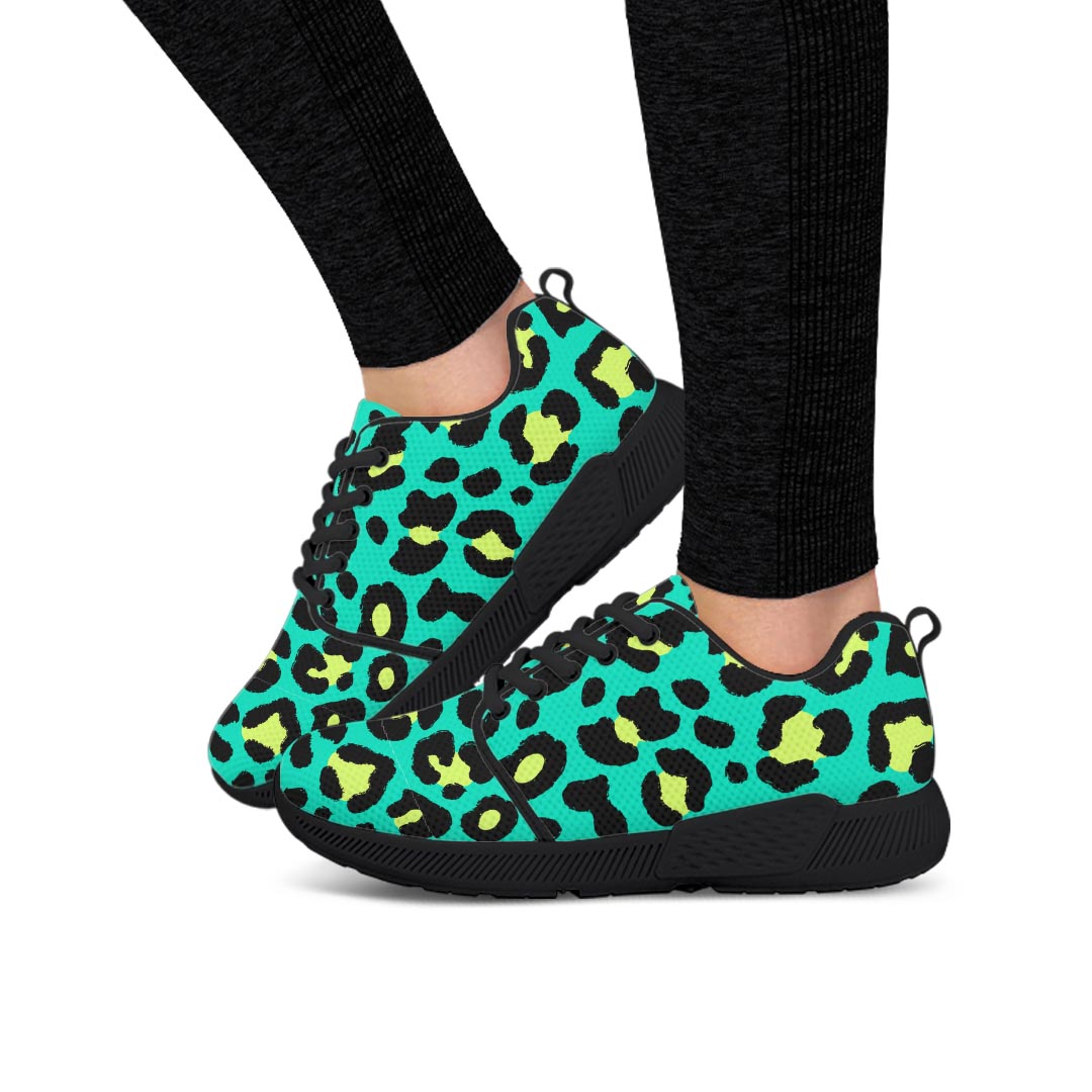 Green Leopard Women’S Athletic Shoes