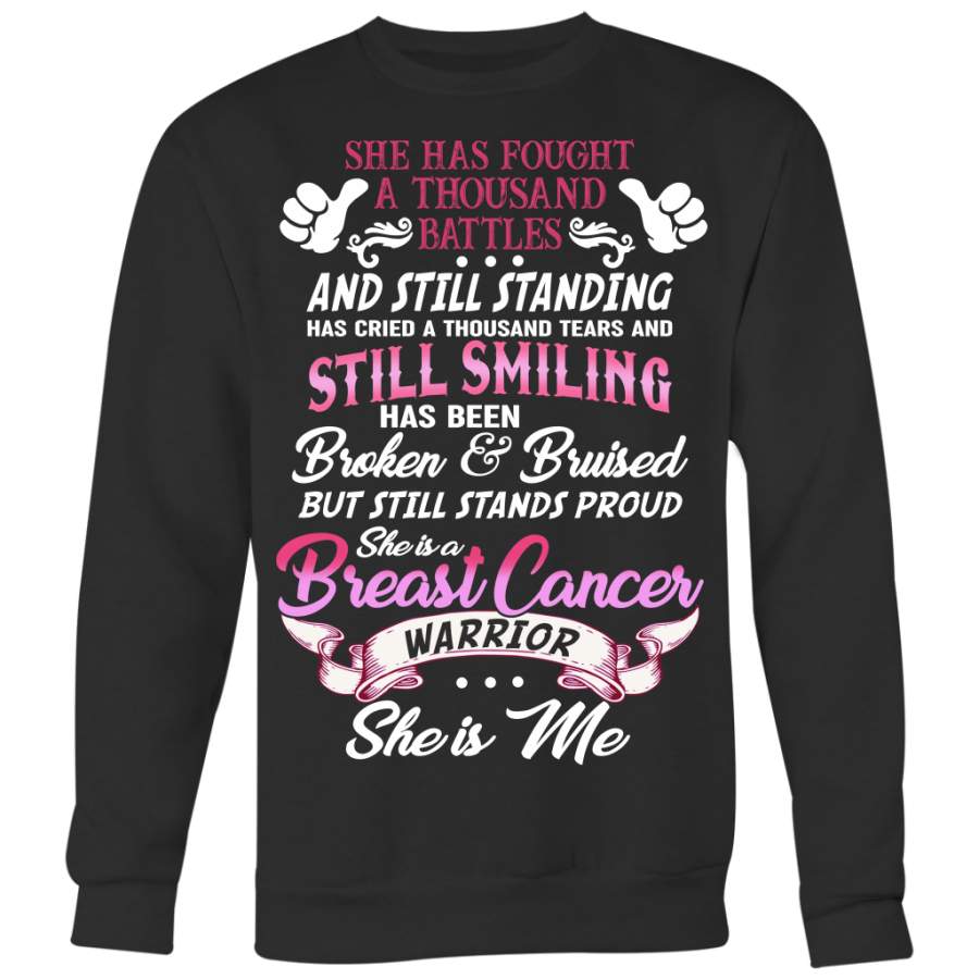 Breast Cancer Awareness Shirt, She is a Breast Cancer Warrior She is Me