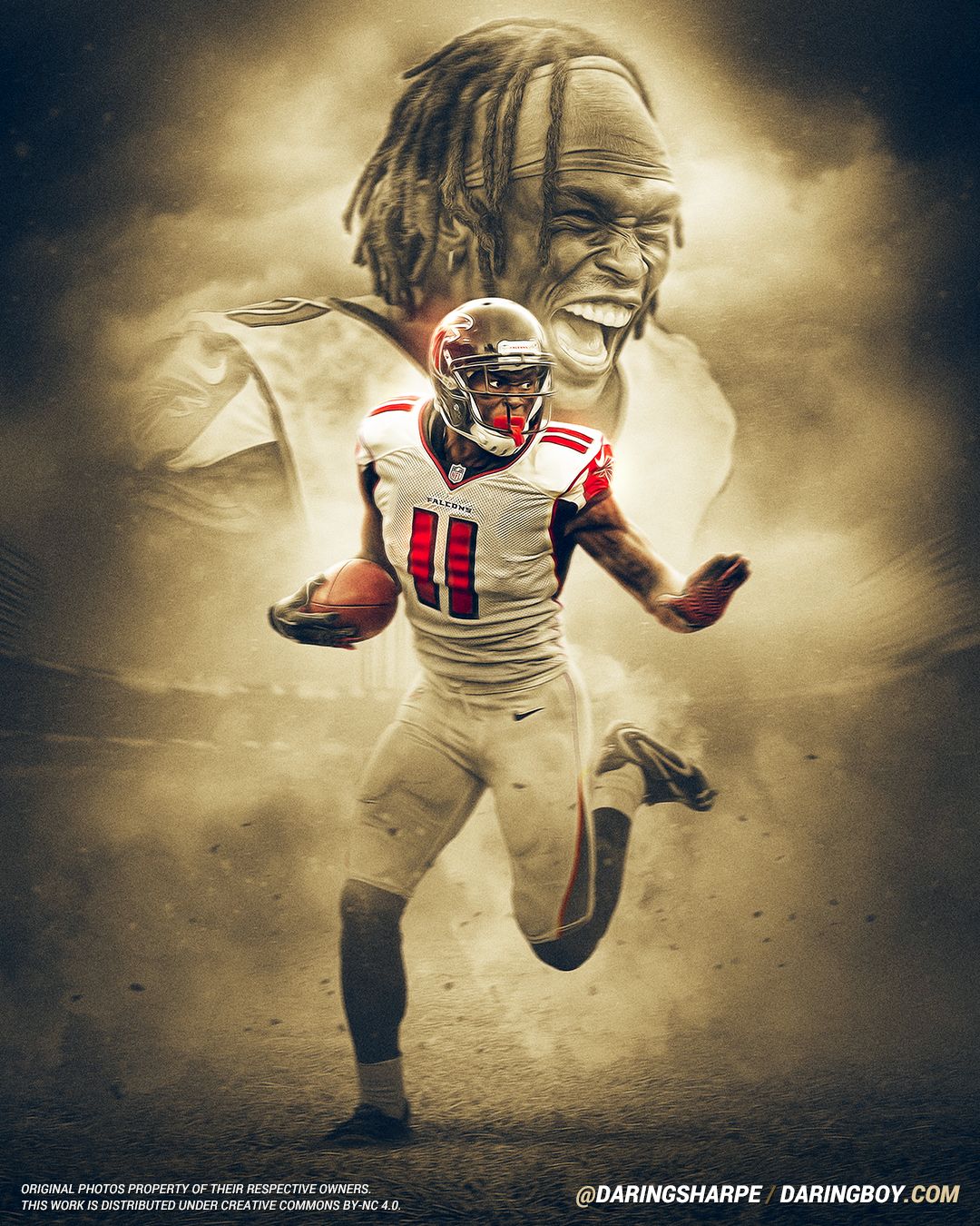 Atlanta Falcons Julio Jones #11 Poster For Fans poster canvas – Katheri ...