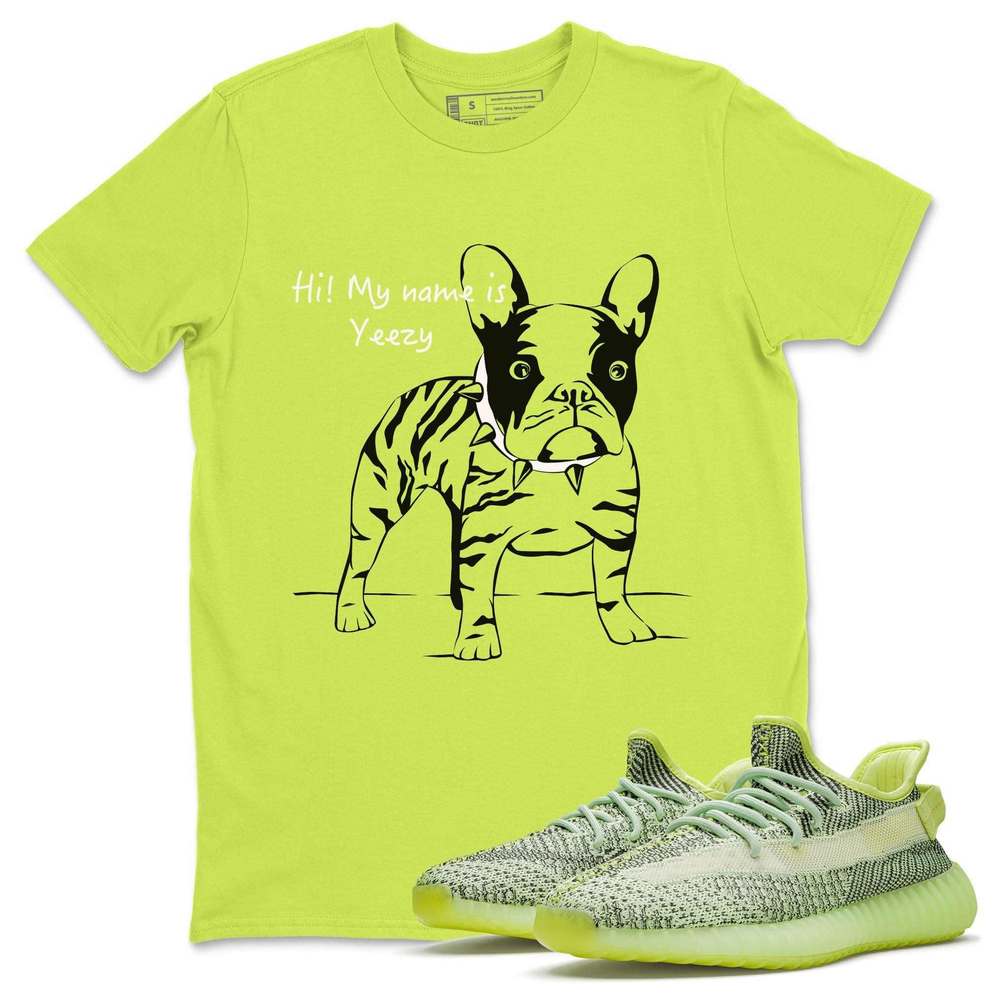 Zebra Frenchie T-Shirt – Yeezy Boost 350 V2 Yeezreel