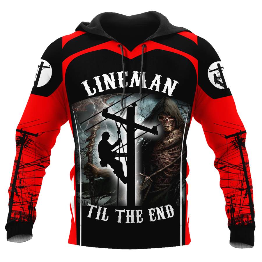 Awesome Lineman Hoodie For Men And Women