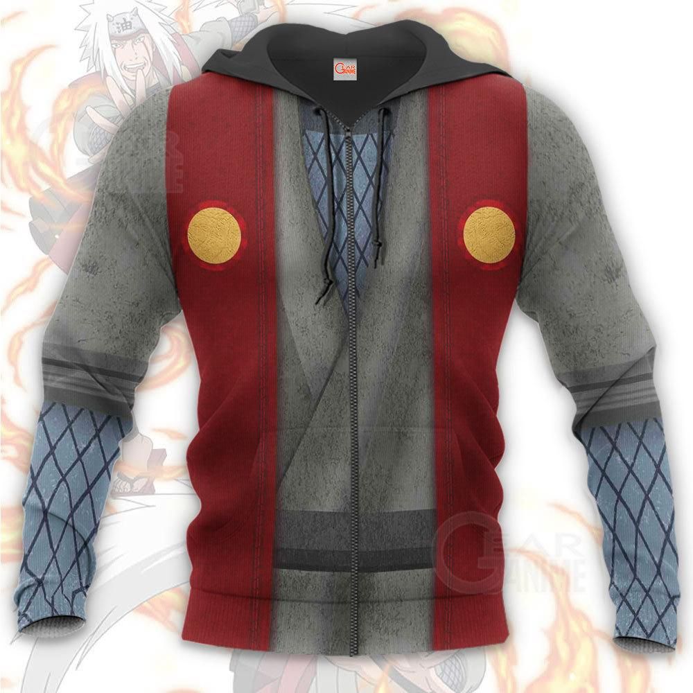 Jiraiya Jacket Costume Cosplay Naruto Anime Hoodie Sweater Unisex Men Women