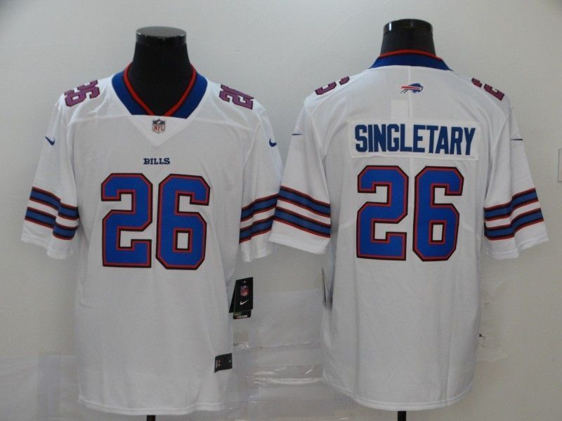 Buffalo Bills Devin Singletary #26 NFL 2020 White Jersey