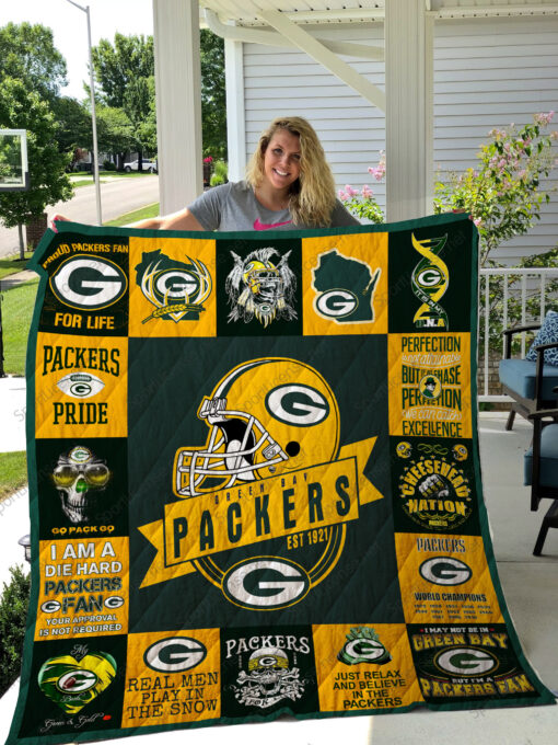 Green Bay Packers Blanket Quilt V3 B93