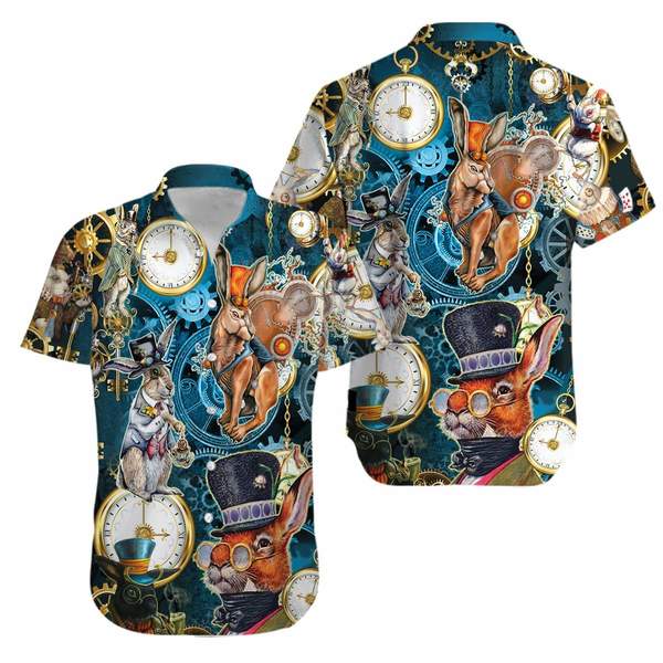 Aloha Easter Steampunk Bunny Hawaiian Shirt | For Men & Women | Hl2432