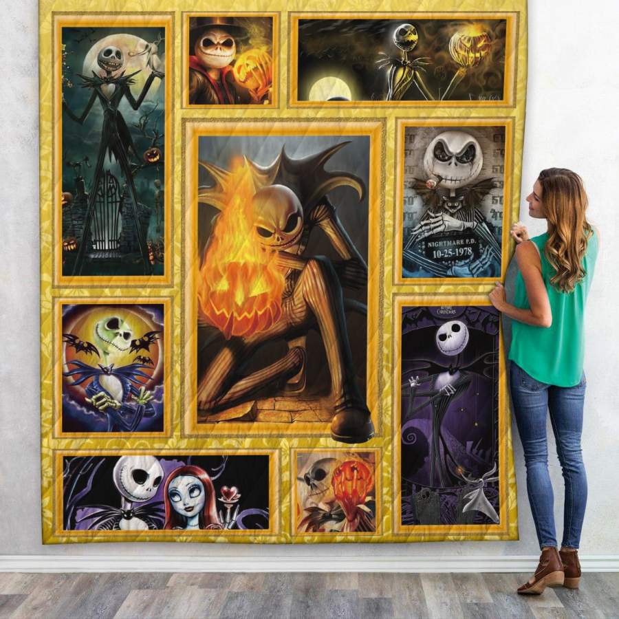 Gearhuman 3D Jack Skellington Halloween The Nightmare Before Christmas Custom Quilt