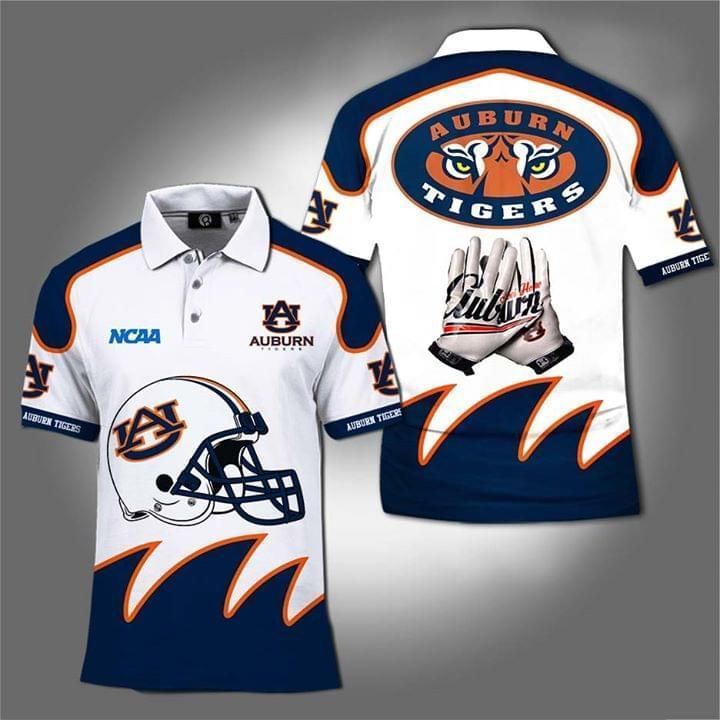 Auburn Tigers Fot Football Lover 3D Polo Shirt, Jersey