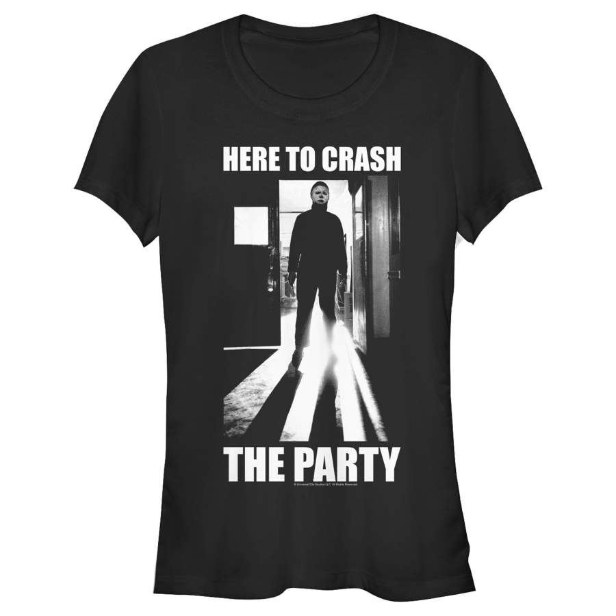 Halloween Junior’s II Michael Myers Crash the Party  T Shirt