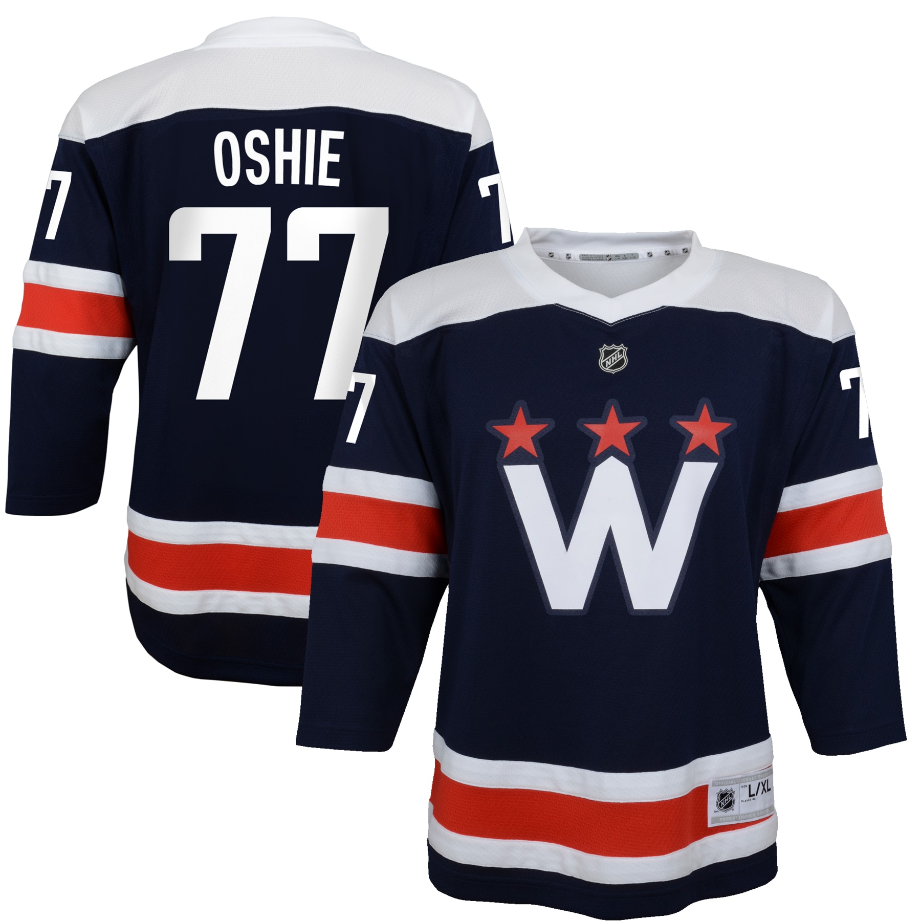 TJ Oshie Washington Capitals Youth 2020/21 Alternate Replica Player Jersey – Navy