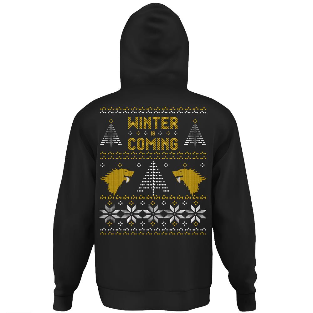 Winter Christmas Is Coming Game Thrones Merry Christmas Hoodie Print On Back