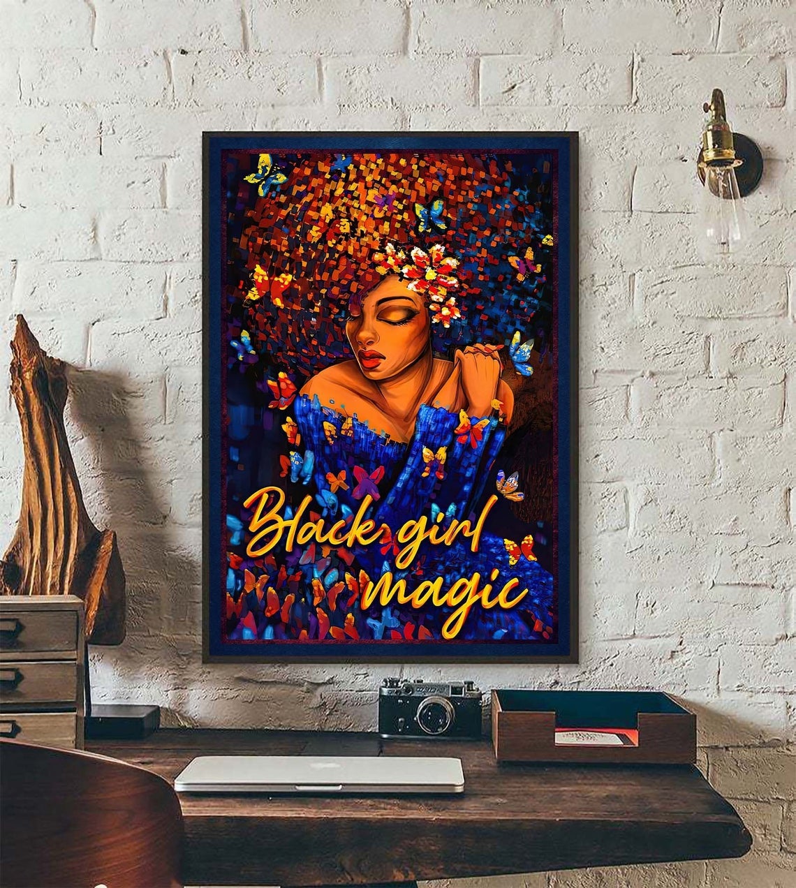 Black Girl Magic Poster, African American Poster, Black Woman Wall Art, Girl Power Poster, Black Queen Canvas And Poster,Canvas Prints,My Poster Wall