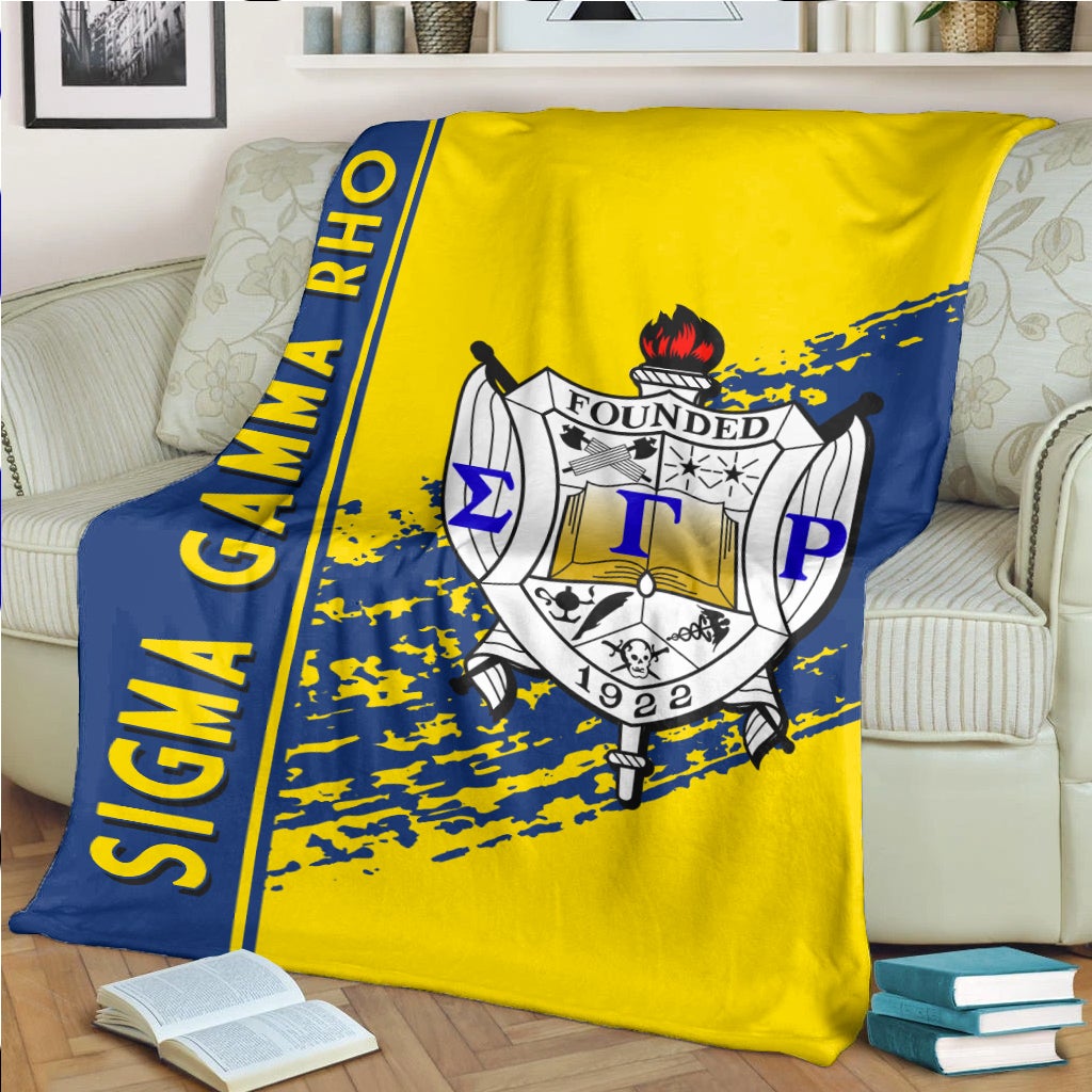 Wonderprint Premium Blanket Sigma Gamma Rho Premium Blanket Quarter Style Lt10